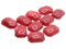 10 18mm x 13mm Red Rectangle Flatback Vintage Lucite Plastic Cabochons